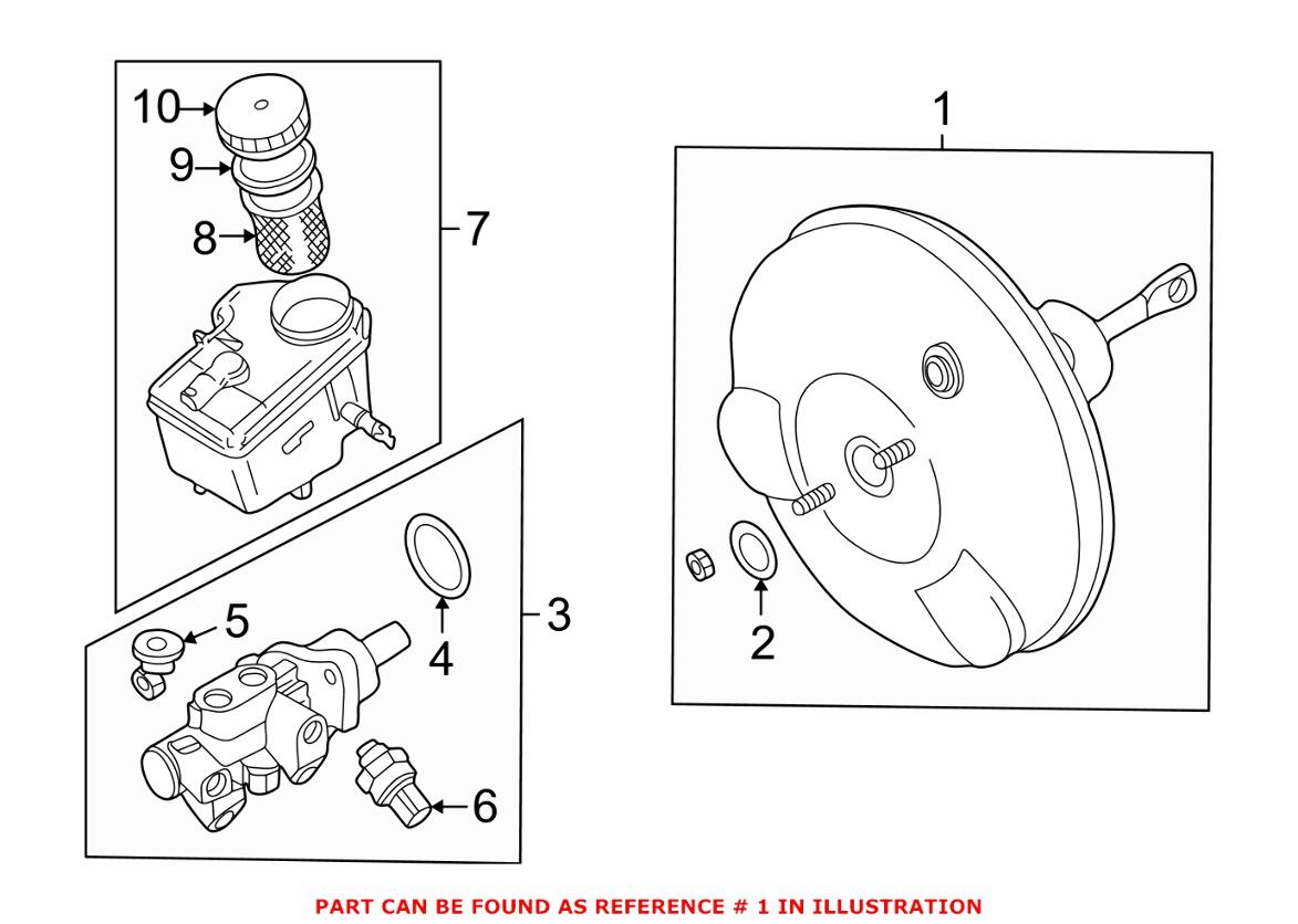 BMW Brake Booster 34336779682